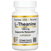Аминокислоты California Gold Nutrition L-Theanine 100 mg (30 капсул.)