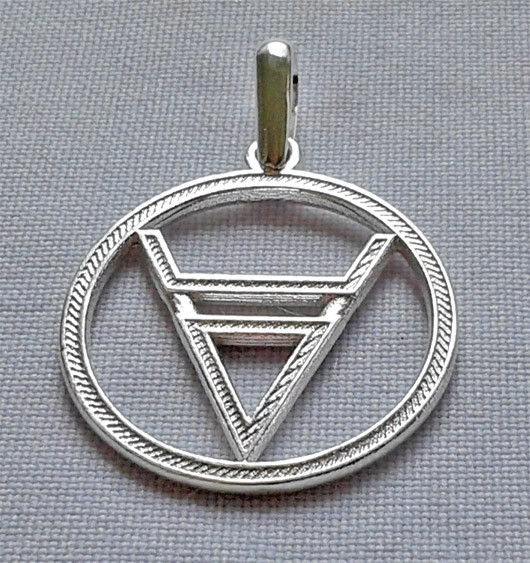 Велес 2 слов'янський оберіг з срібла 925-ої проби, фото 1