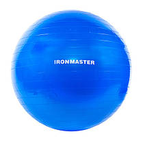 М'яч для фітнесу гладкий 65см IronMaster, фото 2
