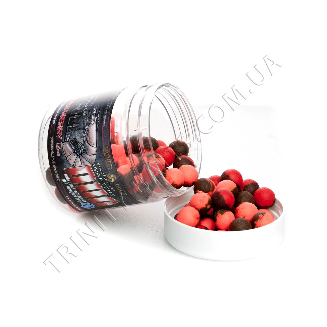 Вафтери Trinity Baits Duo Krill-Strawberry 12 мм 45 г, фото 1