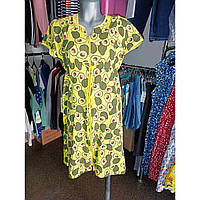 Набор халат-платье и ночнушка для беременных и кормящих Авокадо