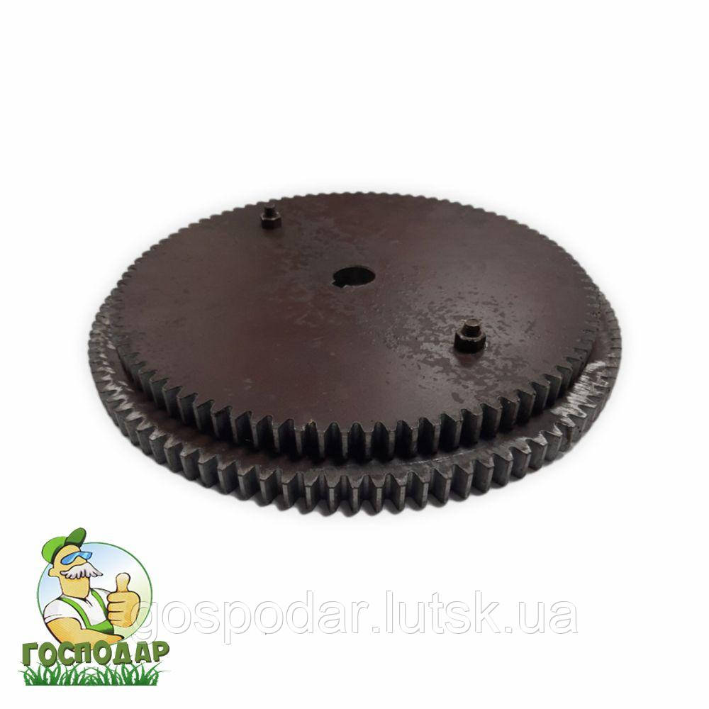 Шестерня подвійна 88 - 98 зубів до електросоломорізки ДТЗ, Млинок, Жужа на вал 24 мм, фото 1