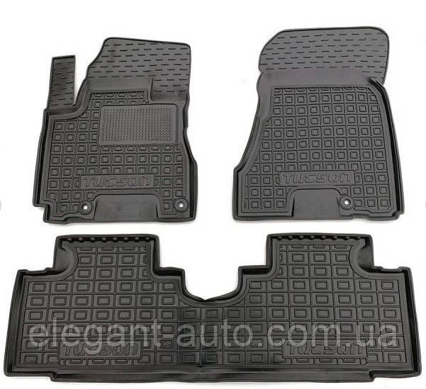 Килимки салона Hyundai Tucson з 2004 - "Avto-Gum" (11167)