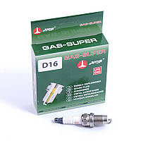 Свічки - "AMP" GAS-SUPER D-16 для ЗАЗ Forza,1117-1119 (16V),2110і-2112і, (16V) Lacetti,Aveo,Geely