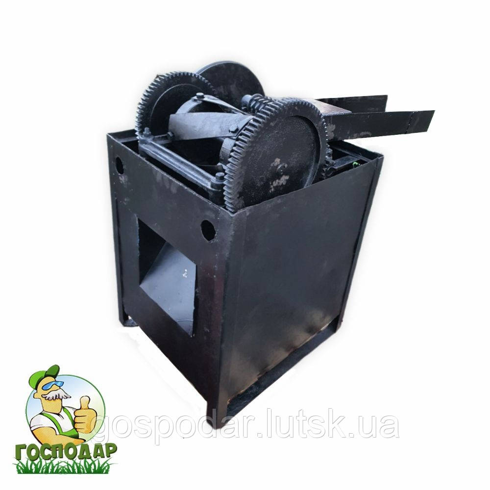 Електрична заводська січкарня на 3 ножі з металевої станиною на підшипниках, фото 1