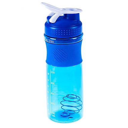 Пляшка для води, шейкер, 760мл синій, фото 2