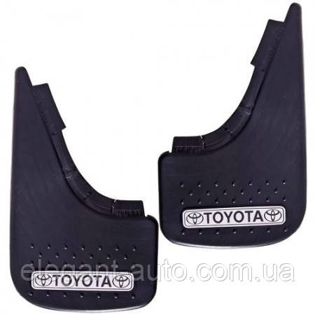 Бризковики малі "Toyota" Серебренн. напис + М'який бриз-к із видавлен. шипами "Елегант"(2шт)