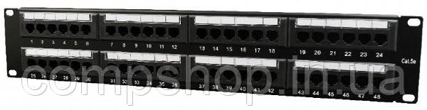 Патч-панель Cablexpert NPP-C548CM-001 Cat 5e, 48 порти, UTP (код 115269)