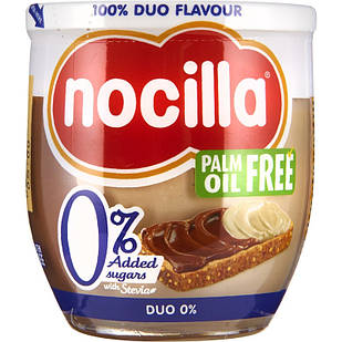 Паста Шоколадно-молочна Nocilla Duo без цукру та без пальмової олії 190 г Іспанія