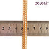 Браслет "Подвійний колос", довжина 21 см, ширина 7 мм, вага 11 г, позолота РО, ЗЛ01167 (21 см), фото 2