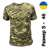 Тактическая футболка Coolmax (Размер S - 46р) Мультикам Мужская военная камуфляжная одежда Multicam