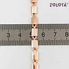 Ланцюжок "Барака", довжина 50 см, ширина 5 мм, вага 23 г, позолоота Р, ЗЛ01231 (50 см), фото 3