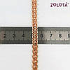 Браслет "Бісмарк", довжина 20 см, ширина 6 мм, вага 9 г, позолота 18К, ЗЛ01262 (20 см), фото 3
