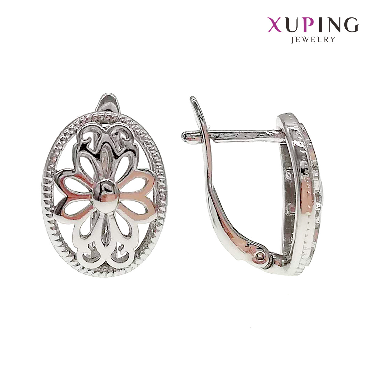 Сережки Xuping, розмір 15х11 мм, вага 4 г, рід (біле золото), ХР00694 (1)