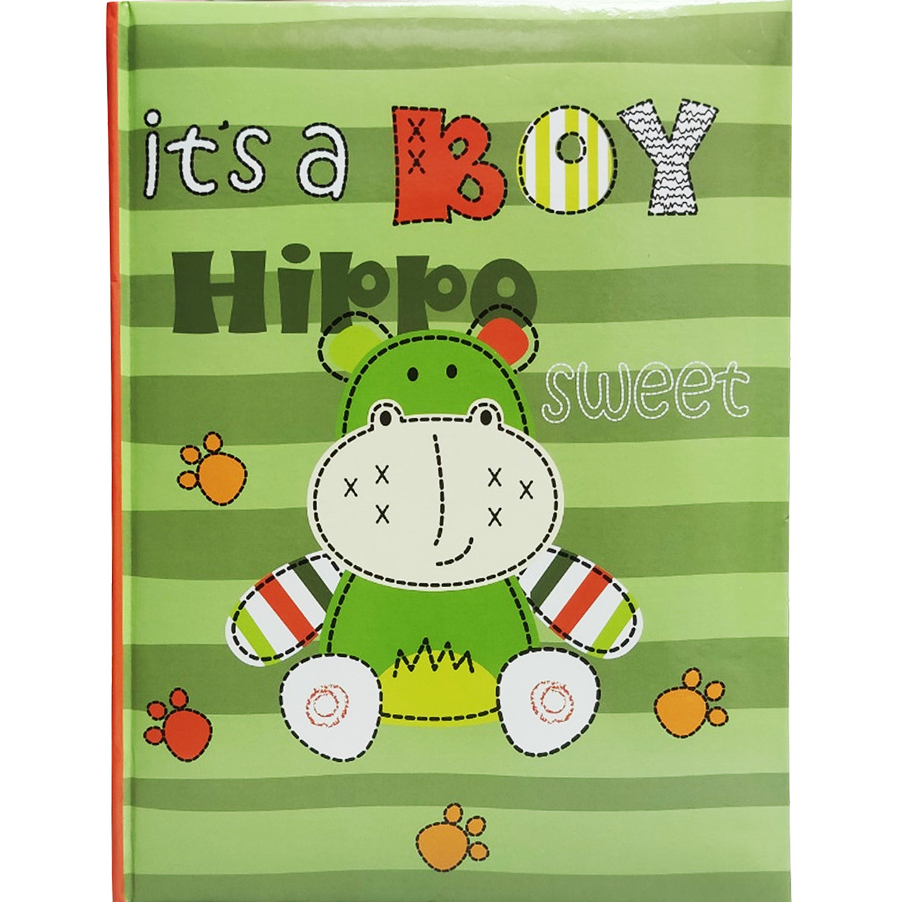 Фотоальбом детский "BOY-HIPPO"(книжный переплёт, место для записи) 200 фото - фото 1 - id-p1633834578