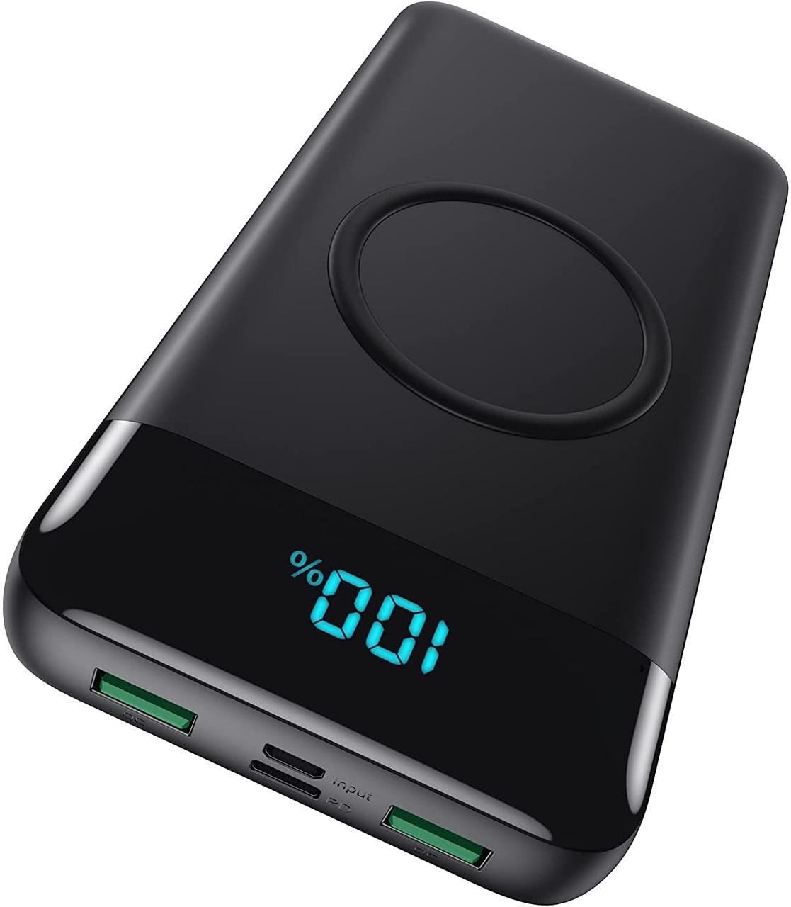 Повербанк батарея Power Bank HX160Q2 30800mAh 25W-PD (2USB+Type-C) Чорний, фото 1