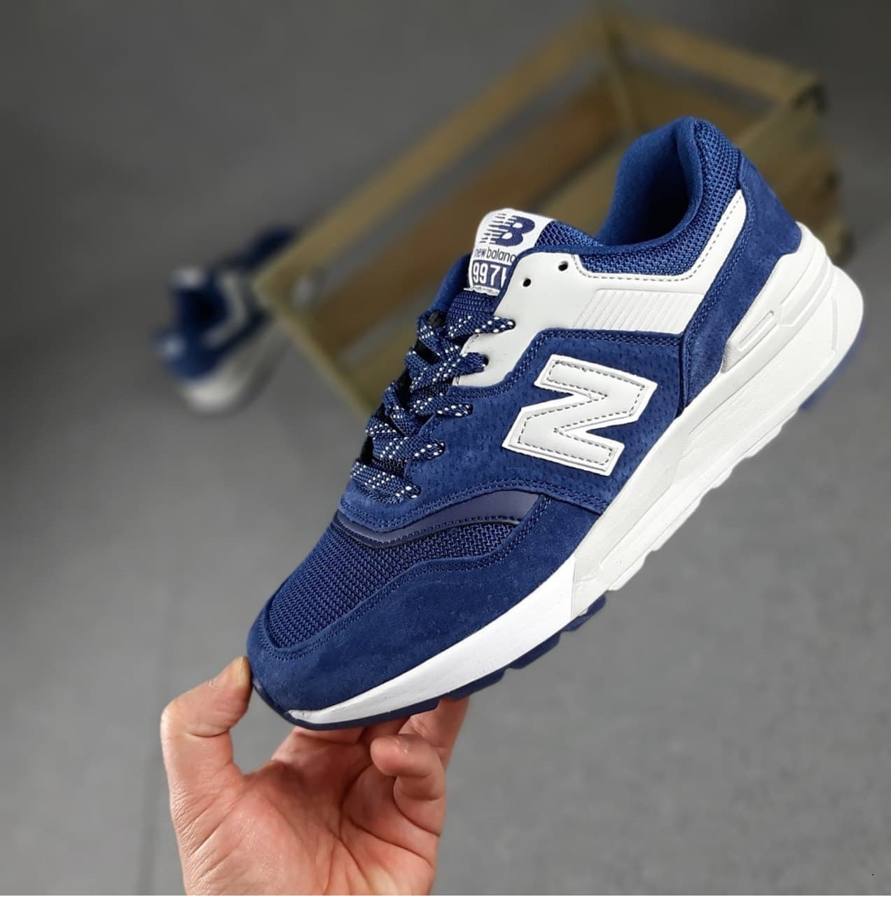 Кроссовки New Balance H синие мужские нью баланс 43 43 41 45 45 44 41