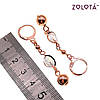 Набір "Софія" (ланцюжок, браслет, сережки), кришталеві намистини, позолота РО, ЗЛ00734 (1), фото 4