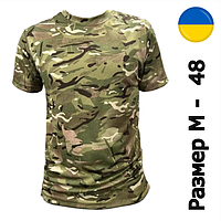 Тактическая футболка Coolmax (Размер M - 48р) Мультикам Мужская военная камуфляжная одежда Multicam