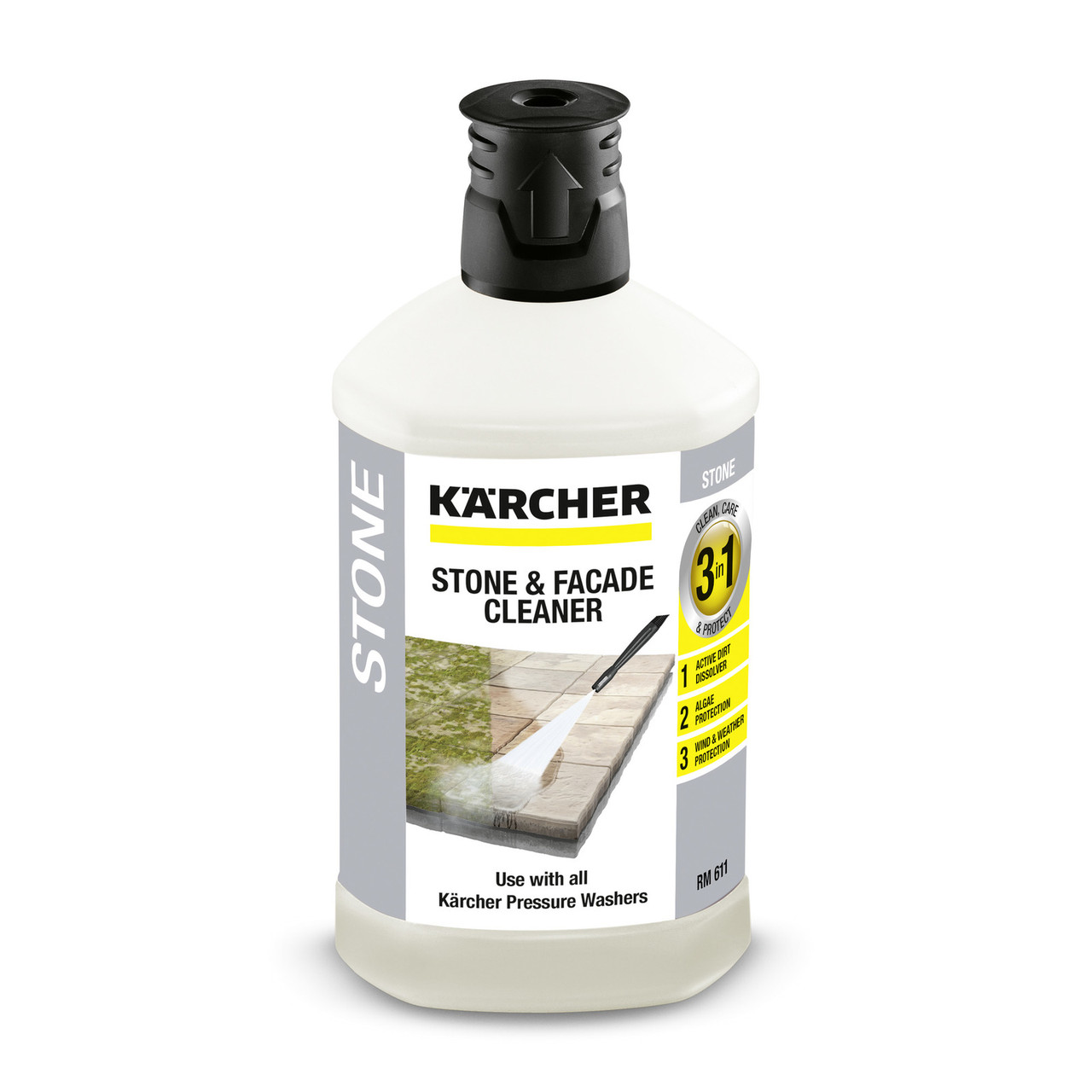 Средство для очистки камня и фасадов Plug 'n' Clean 3-в-1, 1 л Karcher - фото 1 - id-p37026362