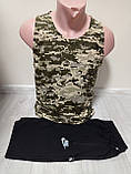 Майка чоловіча Камуфляж бавовна 40-52 розміри, фото 3