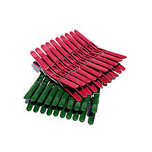 Набір пластикових прищіпок HozPlast Крокодил 20 штук посилені