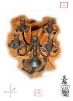 Кований підсвічник на 4 свічки