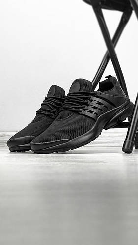 Купить Мужские кроссовки в стиле Престо Черные сетка весна/лето/осень ...