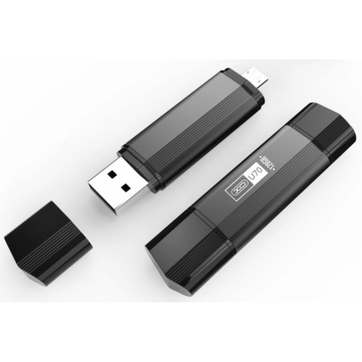 USB флешка 2в1 8GB XO U70 OTG Micro USB-USB 2.0U для телефону, комп'ютера