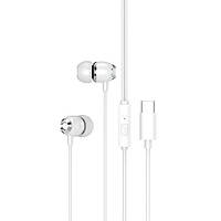 Наушники XO EP25 Type-c earphone White