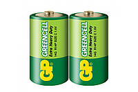 Батарейки GP GREENCELL 1.5V Солевые, 14G-S2, R14,C 2 шт.