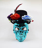 Страшна маска і Шляпа -День Мертвих. Жахливий образ для чоловіків - Маски на Галовін