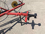 Граблі вушко Сонечко на 3 колеса (спиця 6 мм) для мотоблока та мототрактора (1Т), фото 5