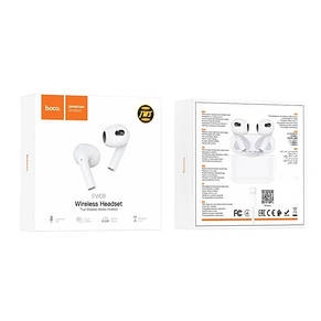 Навушники Bluetooth Hoco EW09 Soundman true wireless BT headset White, фото 4