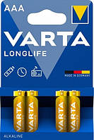 Батарейка VARTA Longlife AAA/LR 03 (4103 101414)  (4шт)