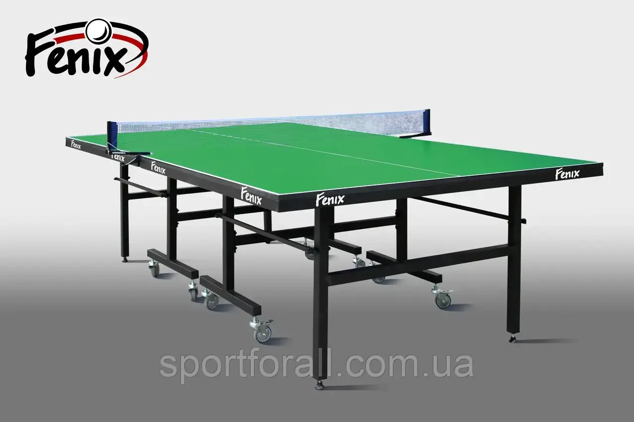 Профессиональный теннисный стол «феникс» master sport m25 (Зеленый)