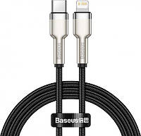 Кабель Baseus Cafule Series Metal Data Cable Type-C to iP PD 20W 1m Black (CATLJK-A01)