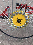 Граблі сіна Сонечко на 3 колеса (спиця 6 мм) для мотоблока та мототрактора (1Т), фото 7