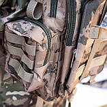 Рюкзак тактичний військовий ACCORD 36 темно-бежевий камуфляж, фото 7