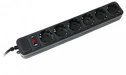 Мережевий фільтр 3,0м Power Cube SPG6, 6 розеток, чорний (SPG6-G-10B)