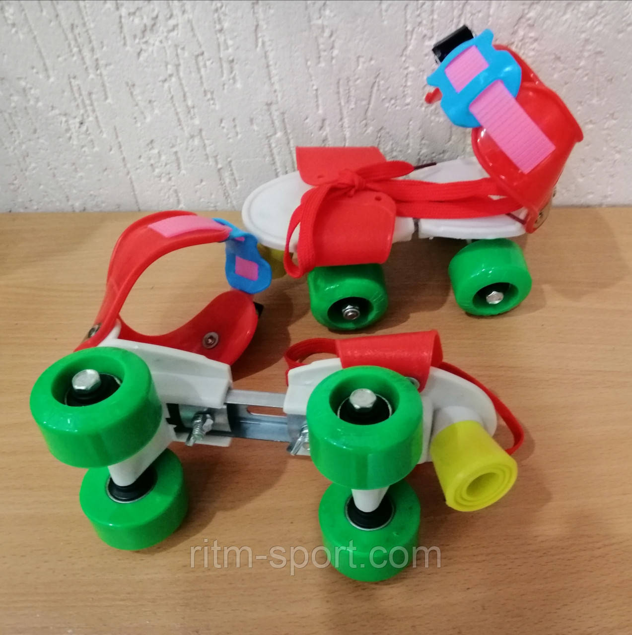 Ролики детские на четырех колесах (раздвижные от 16 см до 22 см) - фото 4 - id-p217389016