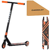 Самокат трюковий iTrike (HIC, колеса ПУ 100 мм, кермо 85 см) SR 2-066-6-B3 Чорно-жовтогарячий
