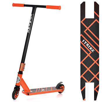 Самокат трюковий iTrike (колеса ПУ 100 мм, кермо 83/47 см) SR 2-067-5-OR Помаранчевий
