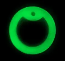 Гумовий бампер під армійський жетон, обідок, глушник для військового армійського жетона, що світиться в темряві