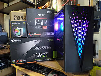 Ігровий комп'ютер AMD RYZEN 5 3600 4.2GHZ, GTX 1070 8GB, 16GB, SDD 240GB, HDD 1TB