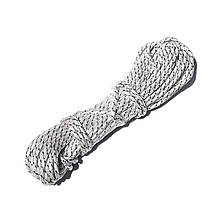 Мотузка для білизни ТТК В26 біла з чорним 5 мм х 20 м