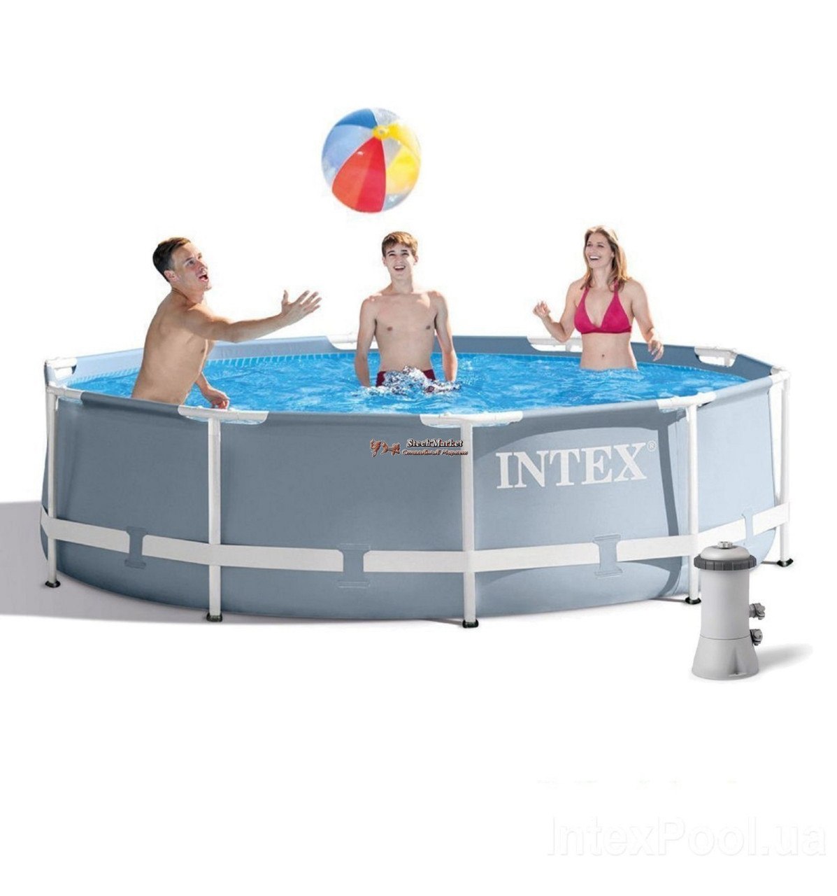 Басейн каркасний 305х76 см із фільтр-насосом 1250 л/година Intex 26702