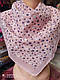 Жіноча хустка з Квітковим візерунком легкий гарний розмір 70-70 см Різні кольори ціна гуртом, фото 6