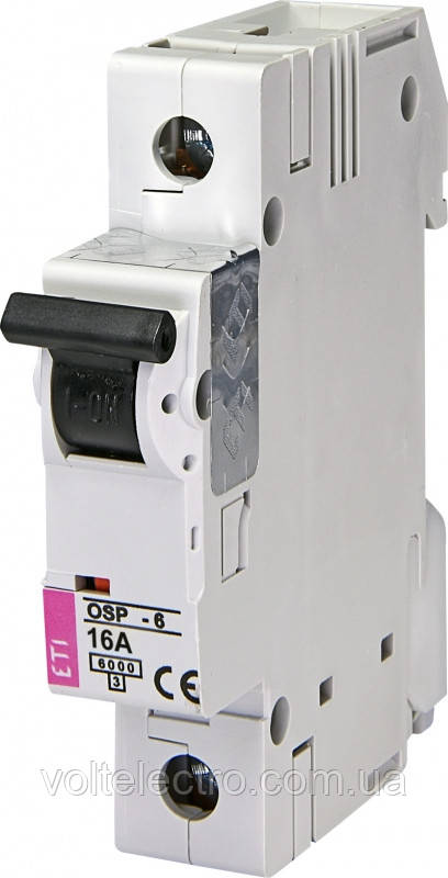 Обмежувач струму OSP-6 10A 1p (6kA)