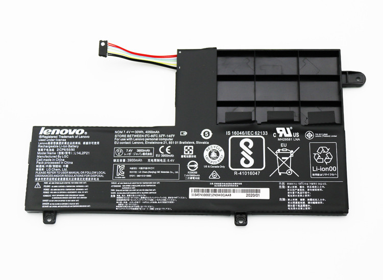 Оригінальна батарея Lenovo IdeaPad 500S-14ISK, 500S-15ISK (L14M2P21, L14L2P21, 7.4V 4050mAh 30Wh) ТИП C